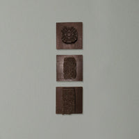 Antique Indian Wooden Printing Block Set of 3 – Hand-Carved Décor
