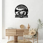 Personalized Nature Lake Metal Wall Art