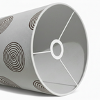 Fabric Lamp Shade – Concentric Circle Block Print Cotton