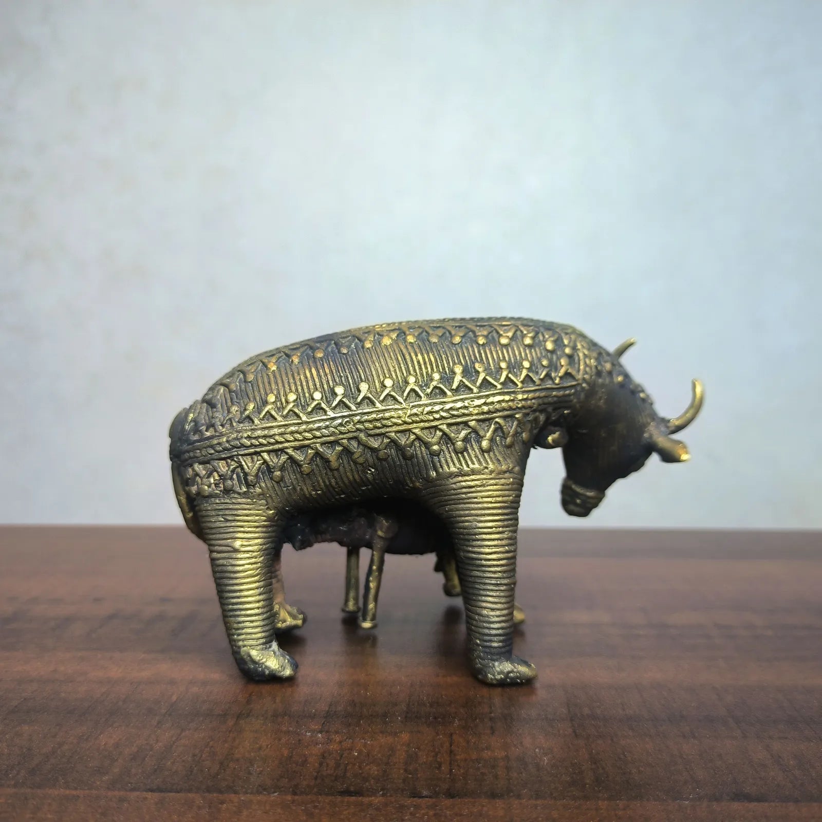 Dhokra Craft Kamdhenu Idol