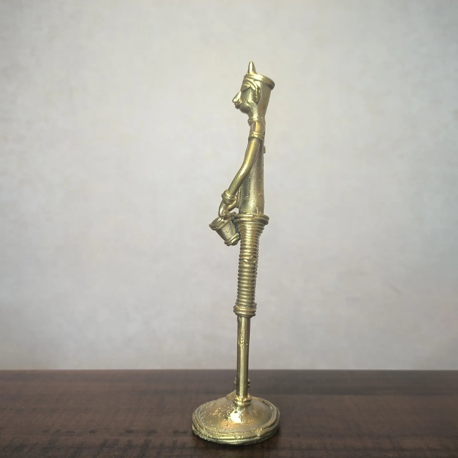 Dhokra Craft Standing Musician Figurine