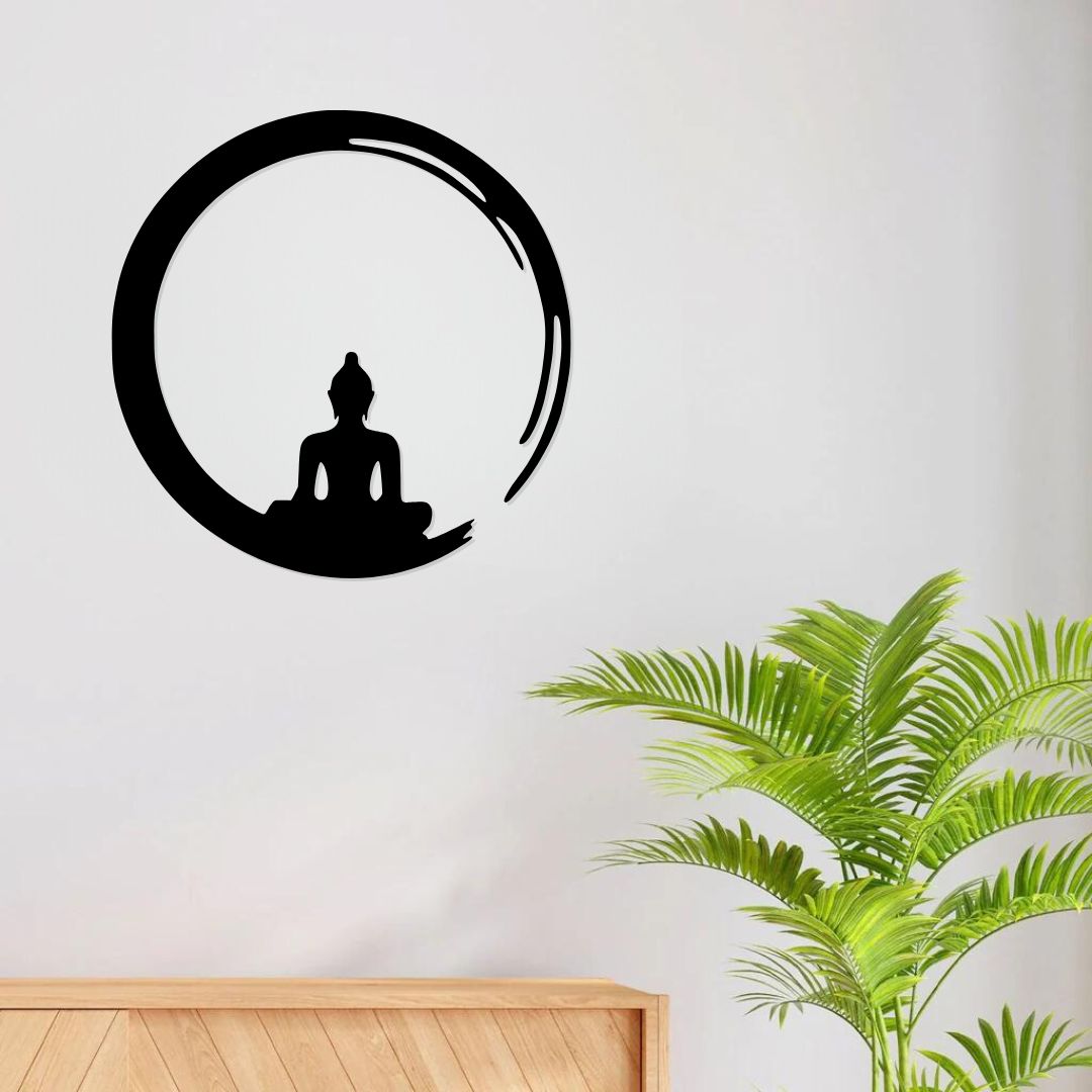 meditation room buddha wall hanging metal artwork