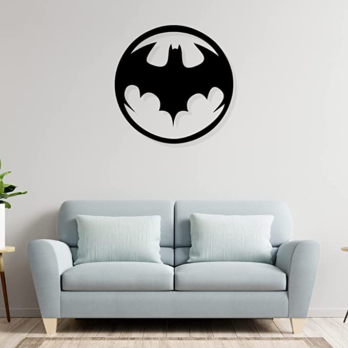 Artrooms Bat Metal Wall Art - Wall Decoration | Wall Hanging | Black Matte Finish