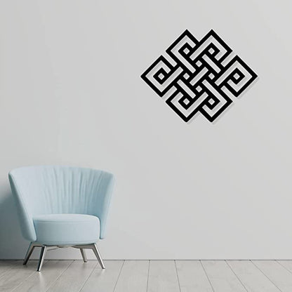 Artrooms Pattern Metal Wall Art - Wall Decoration | Wall Hanging (25x20 inch) | Black Matte Finish