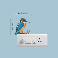 Bird Wall Sticker – Vinyl Kingfisher Wall Decal for Home & Room Décor