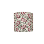 Fabric Lamp Shade – Floral Block Print Cotton Lampshade (Maroon & Green)