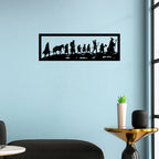 Lord of the Rings Metal Wall Art | Fellowship of the Ring | 24×8 Inch