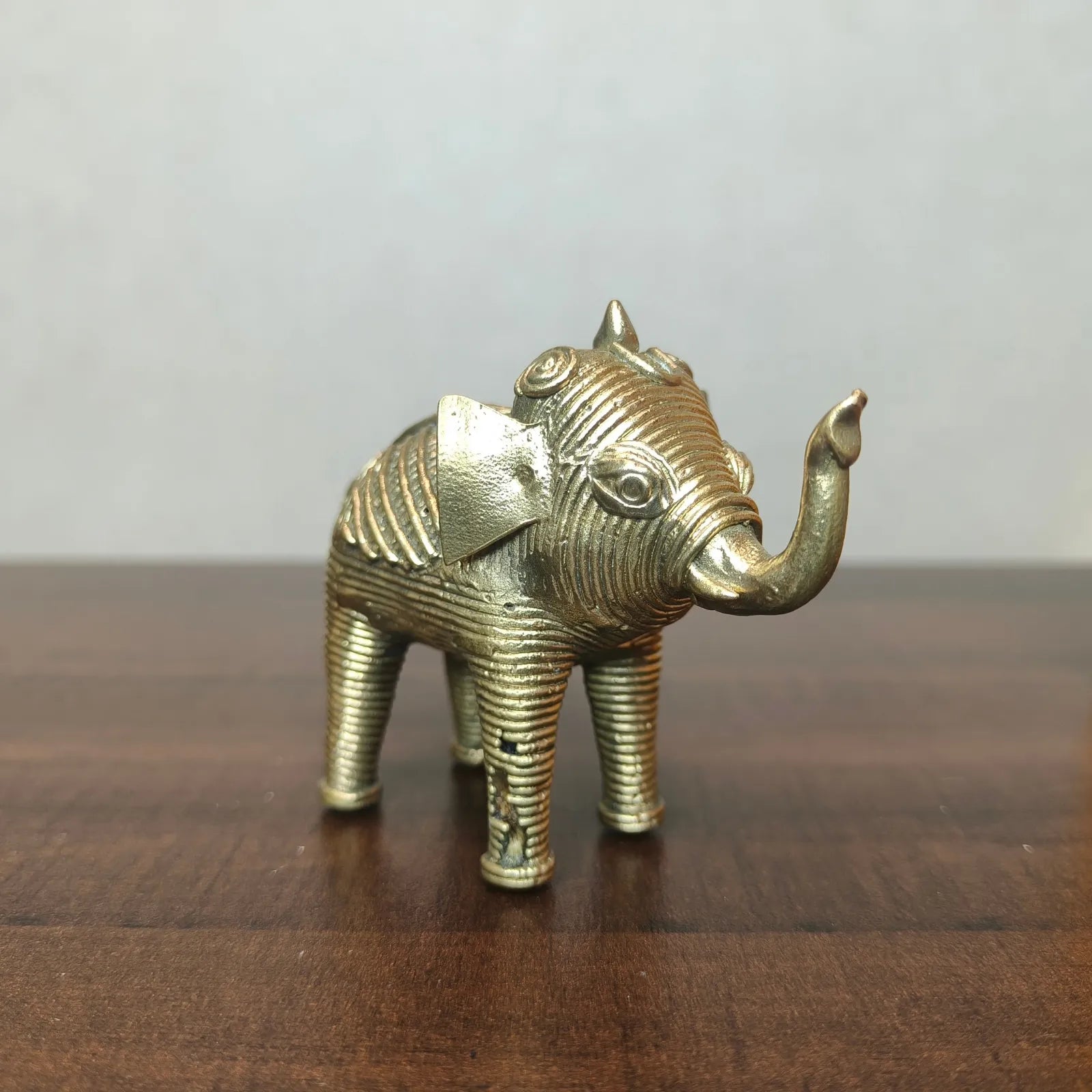 Dokra Craft Miniature Elephant Figurine