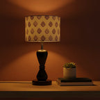 Fabric Lamp Shade – Purple Paisley Block Print Cotton