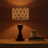 Fabric Lamp Shade – Purple Paisley Block Print Cotton