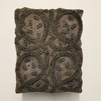 Antique Indian Wooden Printing Block Set of 6 - Hand-Carved Blocks