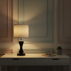 Fabric Lamp Shade – Block Print Cotton Pleated