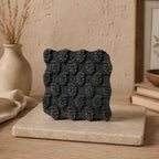 Vintage Hand-Carved Wooden Printing Block – Staggered Floral Buti Grid