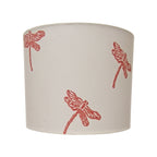 Fabric Lamp Shade – Dragonfly Block Print Cotton