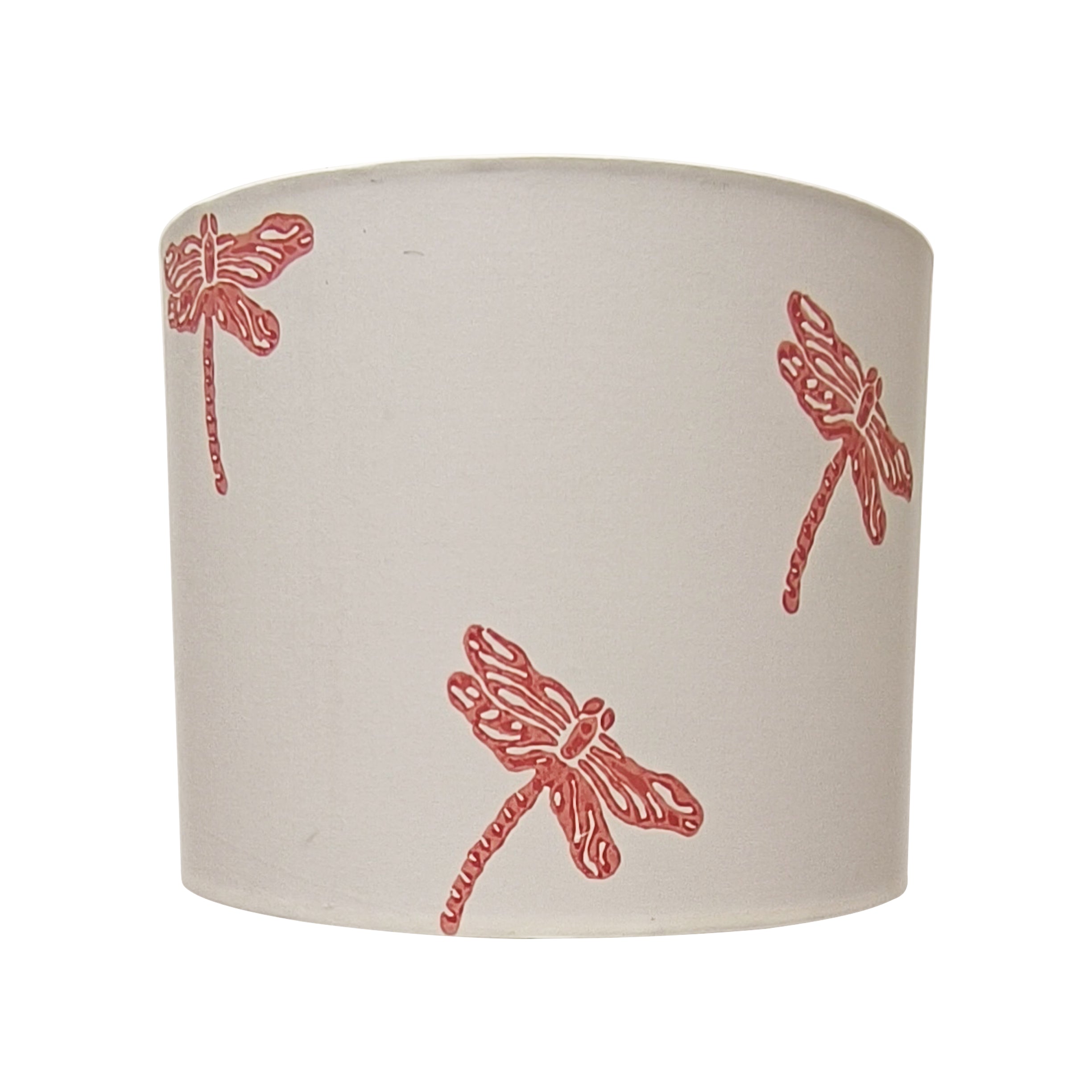 Fabric Lamp Shade – Dragonfly Block Print Cotton