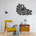 Artrooms Peacock Metal Wall Art - Wall Decoration | Wall Hanging (25x18 inch) | Black Matte Finish