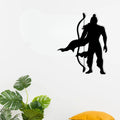 Artrooms Shree Ram Metal Wall Art - Wall Decoration | Wall Hanging (21x25 inch) | Black Matte Finish