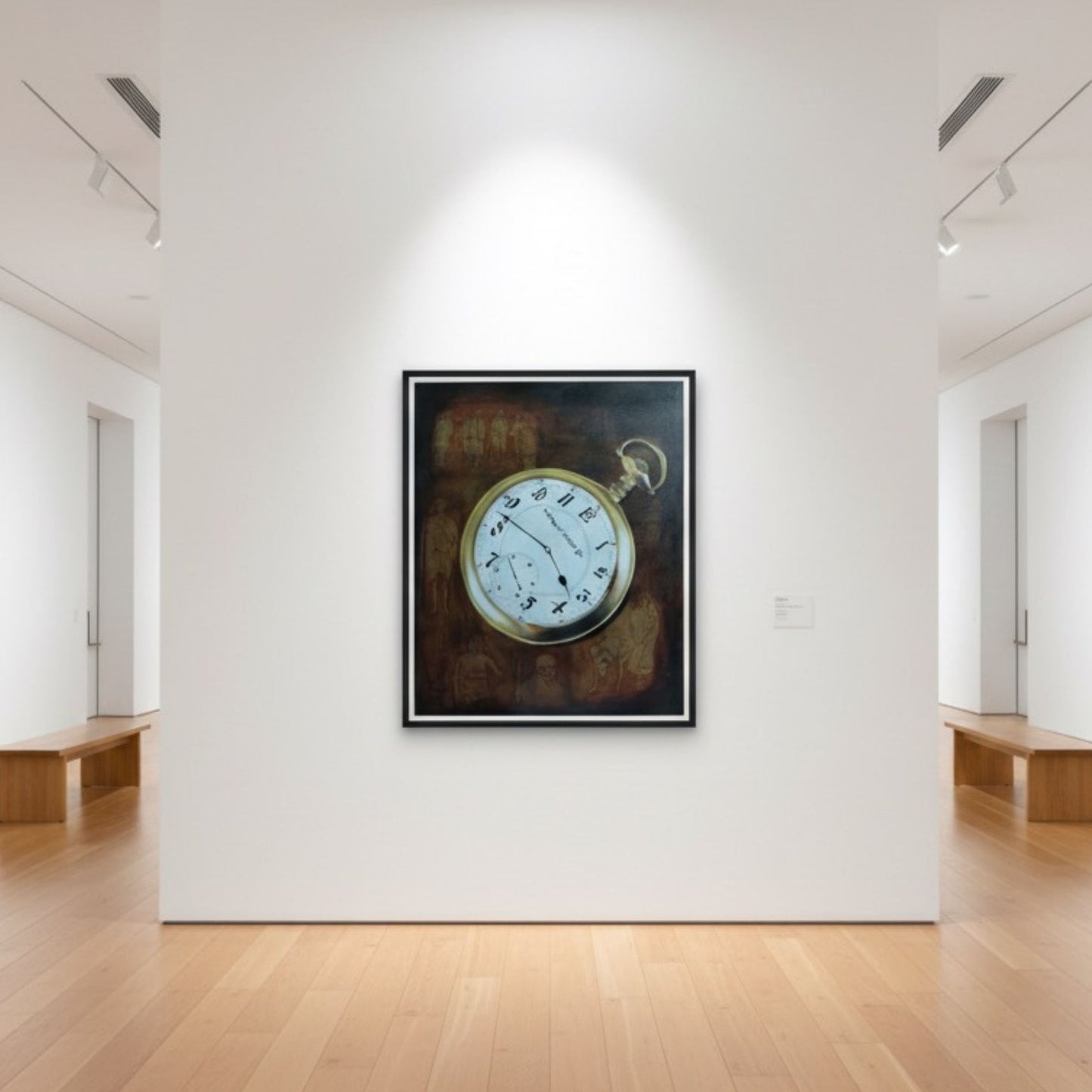 Vintage Clock canvas painting by Suchitra Prem