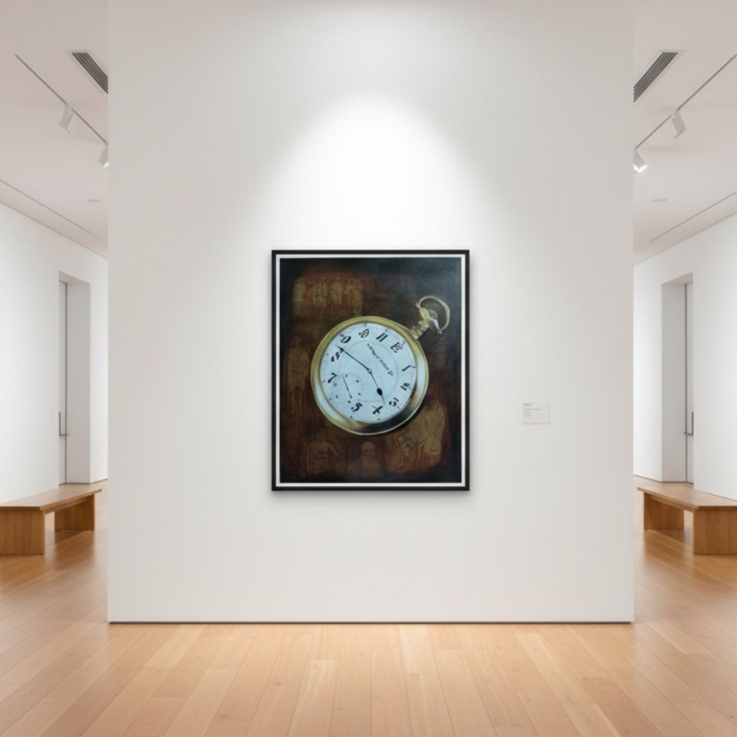 Vintage Clock canvas painting by Suchitra Prem