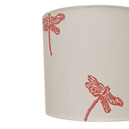 Fabric Lamp Shade – Dragonfly Block Print Cotton