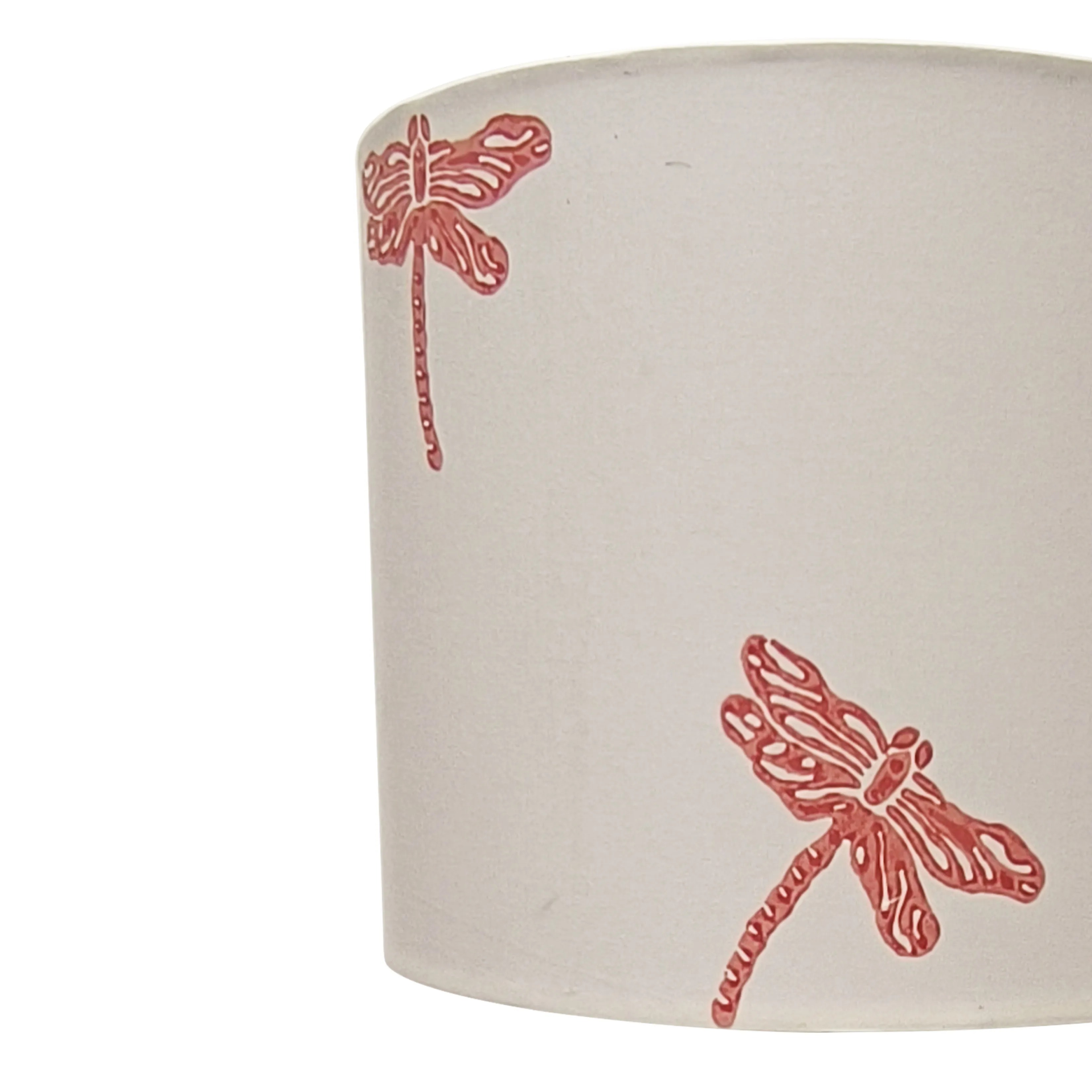 Fabric Lamp Shade – Dragonfly Block Print Cotton