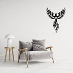 Phoenix Bird Metal Wall Art