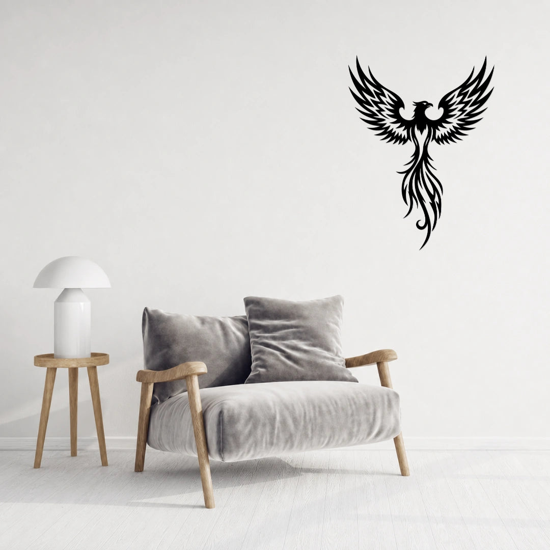 Phoenix Bird Metal Wall Art