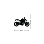 Artrooms Bike Metal Wall Art - Wall Decoration | Wall Hanging (25x15 inch) | Black Matte Finish