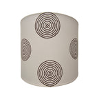 Fabric Lamp Shade – Concentric Circle Block Print Cotton