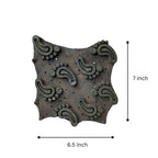 Vintage Hand-Carved Wooden Printing Block – Curling Paisley Cluster
