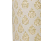 Fabric Lamp Shade – Leaf Block Print Cotton