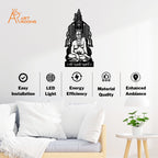 Tulja Bhavani and Swami Samarth Metal Wall Art With Light infomation