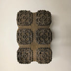 Antique Indian Wooden Printing Block Set of 6 - Hand-Carved Blocks