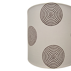 Fabric Lamp Shade – Concentric Circle Block Print Cotton