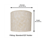 Fabric Lamp Shade – Block Print Cotton Pleated