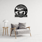 Personalized Nature Lake Metal Wall Art