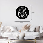 Lord Ganesha Metal Wall Art With Light 24 inch – Spiritual Home Décor