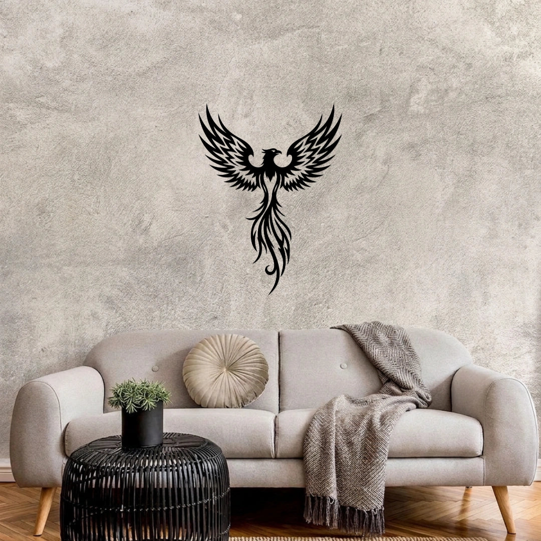 Phoenix Bird Metal Wall Art