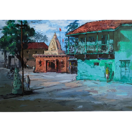 Water Color Handmade Painting 11 X 18 Inch - (Figure91)