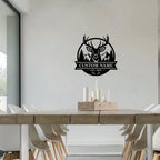 Personalized Nature Deer Metal Wall Art