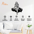 Sai Baba Metal Wall Art With Light instruction 