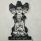 Swami Samarth Metal Wall Art With Light