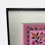 Madhubani Twin Fish Lotus Painting