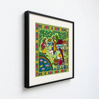 Madhubani Village Life Painting