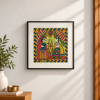 Madhubani Wedding Varmala Painting