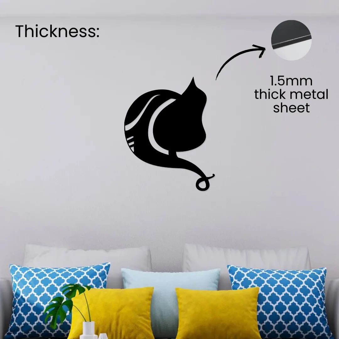 Abstract Ganesha metal wall art 1.5mm thick metal