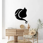 Abstract Ganesha metal wall art in living room
