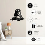Adiyogi Metal Wall Art powder coated finish details