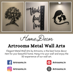 Artrooms Sai Baba Metal Wall Art - Wall Decoration | Wall Hanging (25x24 inch) | Black Matte Finish