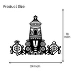 Balaji Tirupati Metal Wall Art 24 inch x 19 inch size guide